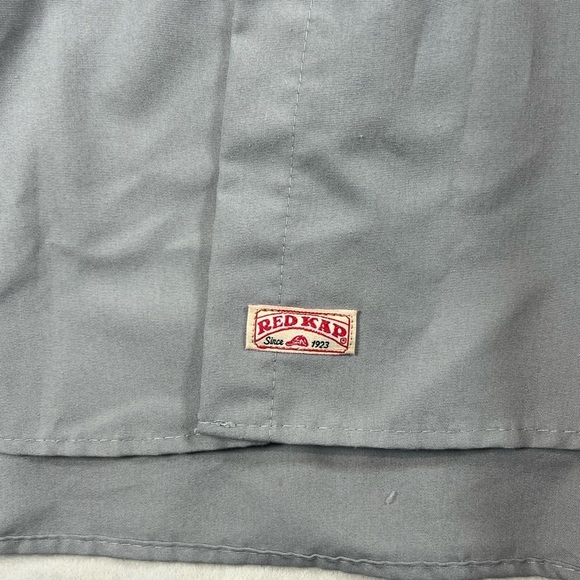 Official Miller High Life Red Kap 4XL Button Front Short Sleeve Gray Work Shirt - Picture 3 of 9